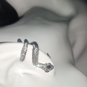 Sparkly Snake earring and cuff (pierced)